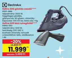 Spar Electrolux refine 600 gőzölős vasaló ajánlat