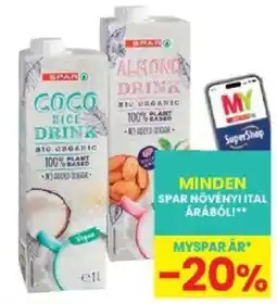 Interspar spar növényi ital ajánlat
