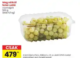 Spar Market Mag nélküli fehér szőlő ajánlat