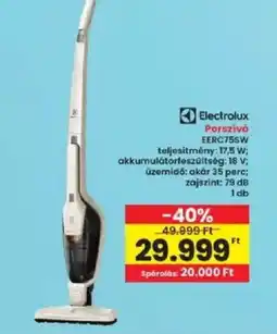Interspar Electrolux porszívó eerc75sw ajánlat