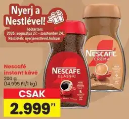 Spar Nescafe instant kávé ajánlat