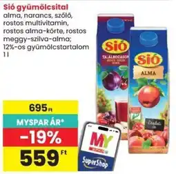 Spar Sió gyümölcsital ajánlat