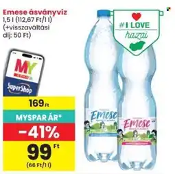 Spar Emese ásványvíz ajánlat