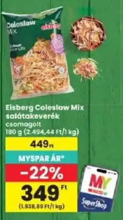 Interspar eisberg coleslaw mix salátakeverék ajánlat