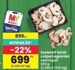 Interspar Myspar szeletelt fehér csiperkegomba ajánlat