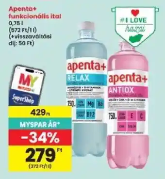 Apenta+ funkcionális ital