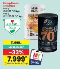 Interspar Living Foods smoothie ajánlat