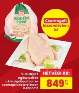 Interspar S-budget egész csirke ajánlat