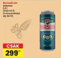 Interspar Borsodi sör ajánlat