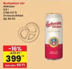 Interspar Budweiser sör ajánlat