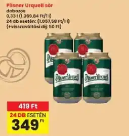 Interspar Pilsner Urquell sör ajánlat