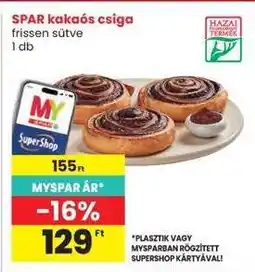 Interspar SPAR kakaós csiga ajánlat
