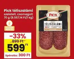 Interspar PICK Téliszalámi ajánlat