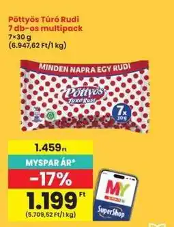 Interspar Pöttyös Túró Rudi 7 db-os multipack ajánlat