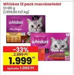 Interspar Whiskas 12 pack macskaeledel ajánlat