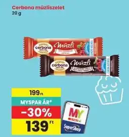 Interspar CERBONA Müzliszelet ajánlat