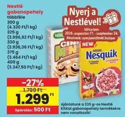 Interspar NESTLÉ Gabonapehely ajánlat