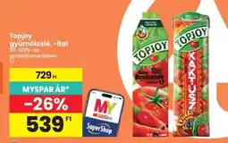 Interspar Topjoy gyümölcslé, -ital ajánlat