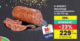 Interspar S-BUDGET disznósajt ajánlat
