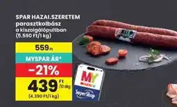 Interspar SPAR HAZAI.SZERETEM parasztkolbász ajánlat