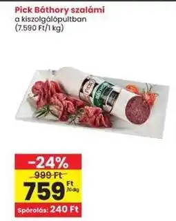 Interspar Pick Báthory szalámi ajánlat