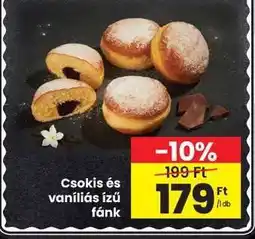 Interspar Csokis és vaníliás ízű fánk ajánlat