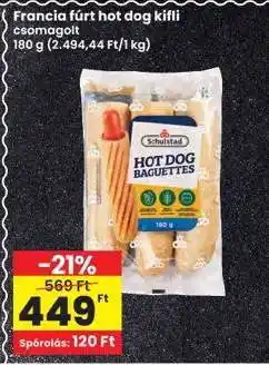 Interspar Francia Fúrt Hot-Dog Kifli ajánlat