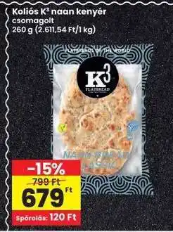 Interspar Koliós K³ naan kenyér ajánlat