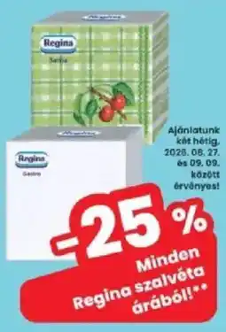 Interspar Regina szalvéta ajánlat