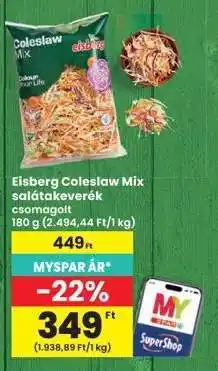 Interspar Eisberg Coleslaw mix salátakeverék ajánlat