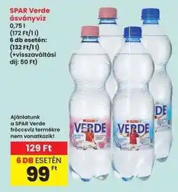 Interspar SPAR Verde ásványvíz ajánlat