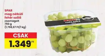 Interspar SPAR mag nélküli fehér szőlő ajánlat