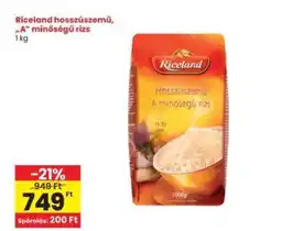 Interspar RICELAND HOSSZÚSZEMŰ A MINŐSÉGŰ RIZS ajánlat