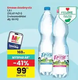 Interspar Emese ásványvíz ajánlat