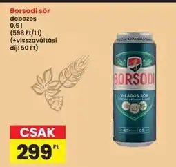 Interspar Borsodi sör ajánlat