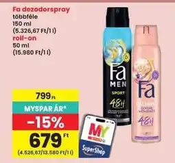 Interspar Fa dezodorspray ajánlat