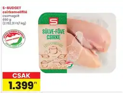 Spar S-BUDGET csirkemellfilé ajánlat