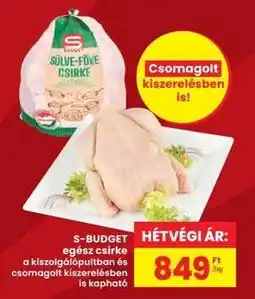 Interspar S-BUDGET egész csirke ajánlat