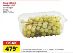 Spar Mag nélküli fehér szőlő ajánlat
