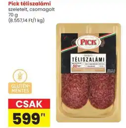 Spar PICK Téliszalámi ajánlat