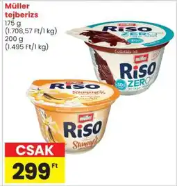 Spar Müller Tejberizs ajánlat