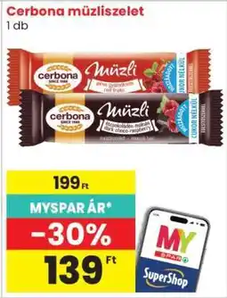 Spar CERBONA Müzliszelet ajánlat