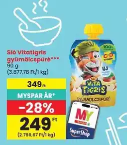 Spar Sió Vitatigris gyümölcspüré ajánlat