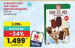 Spar S-BUDGET mini mix vegyes jégkrémválogatás ajánlat