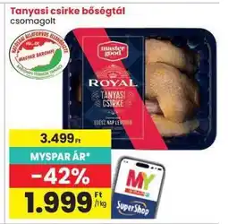 Spar Tanyasi csirke bőségtál ajánlat