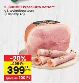 Spar S-BUDGET Prosciutto Cotto ajánlat