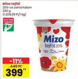 Spar MIZO Tejföl ajánlat