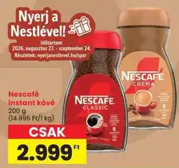 Spar NESCAFÉ﻿﻿ Instant kávé ajánlat
