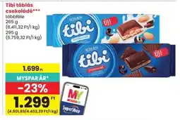 Spar TIBI Táblás csokoládé ajánlat