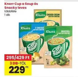 Spar Knorr Cup a Soup és Snacky leves ajánlat